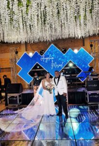 espectacular pistas de baile con pantallas led y luces