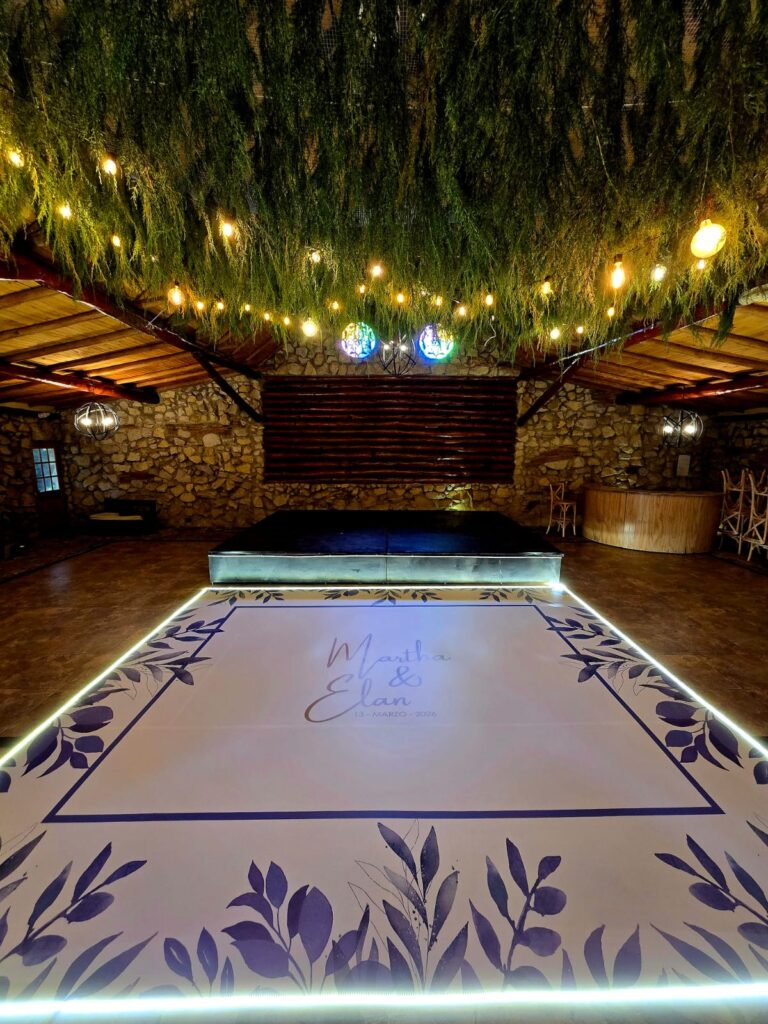 Pista de baile azul